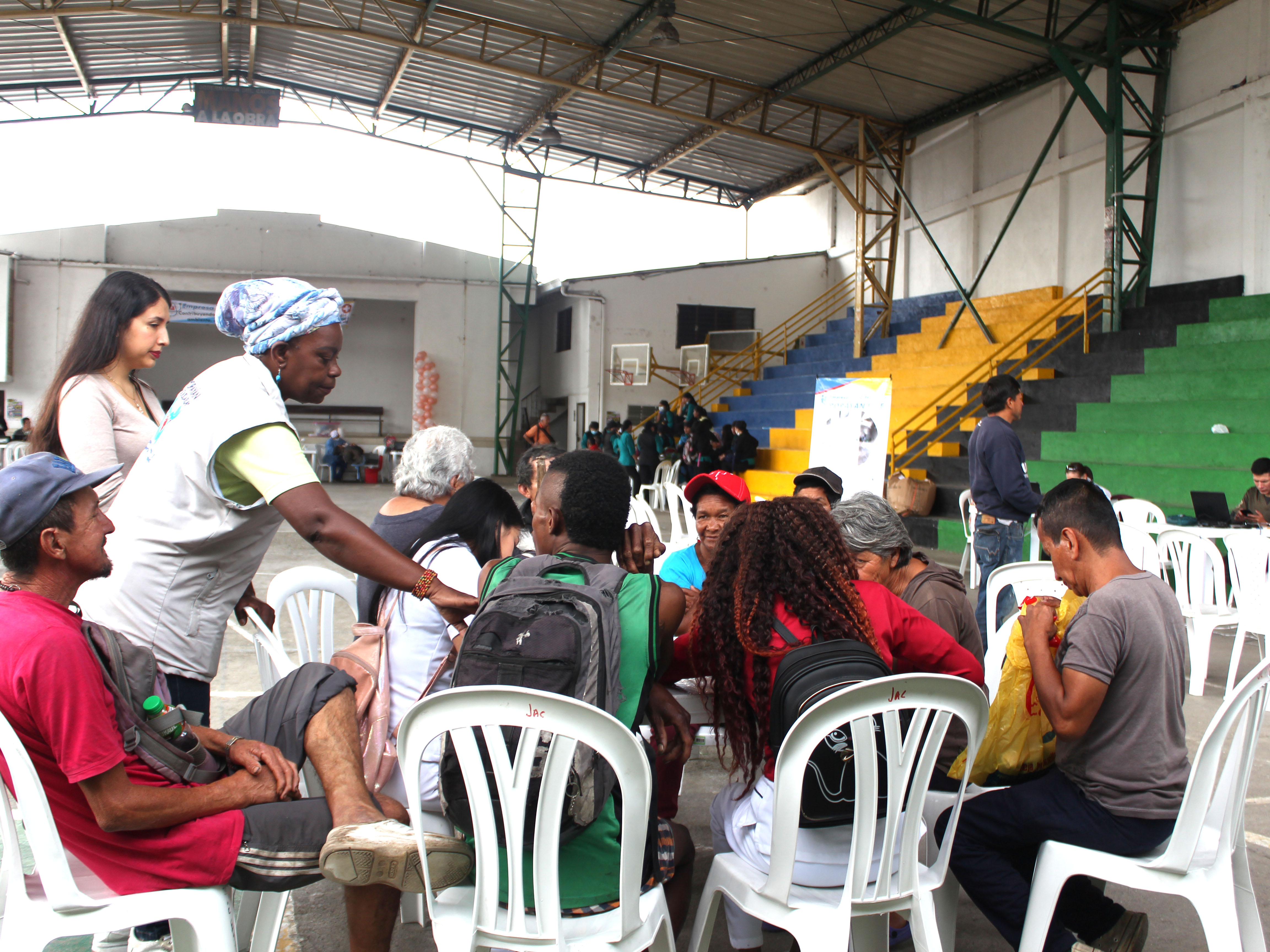 Habitantes de la Calle en jornada de salud