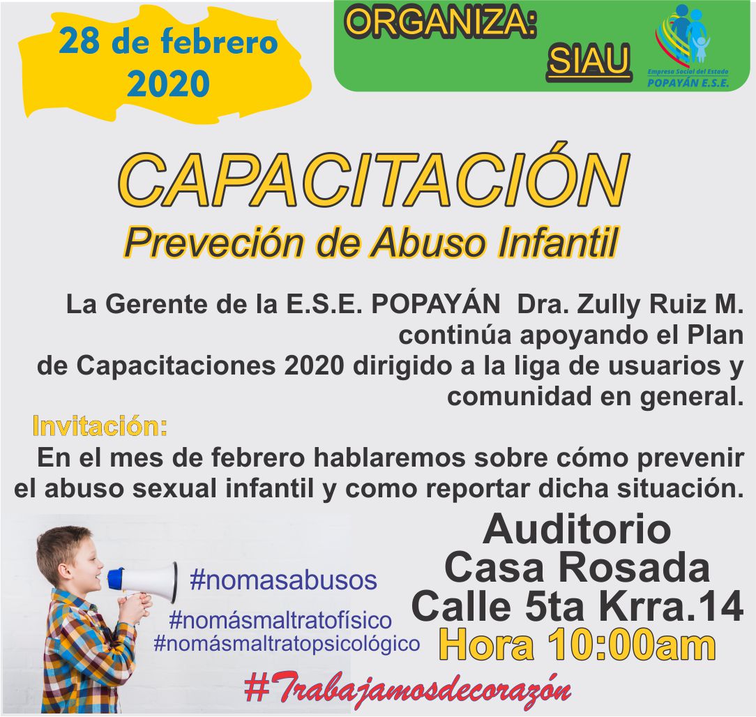 CAPACITACIÓN, MEDIDAS PREVENTIVAS ABUSO INFANTIL