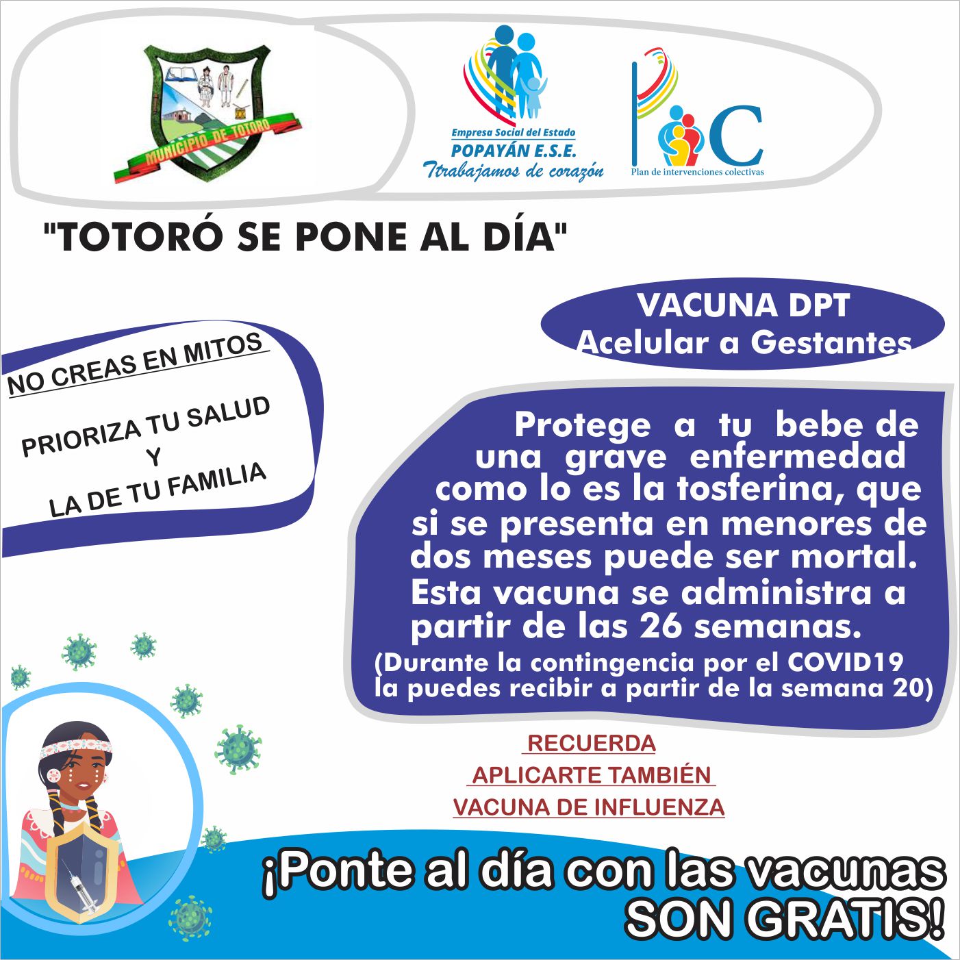VACUNA DE  DPY GESTANTES