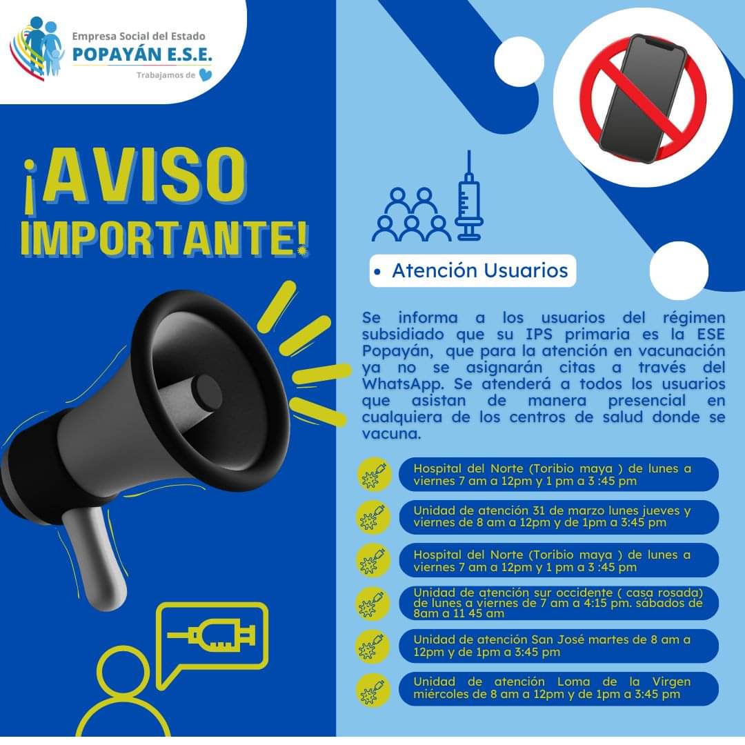 Aviso Usuarios