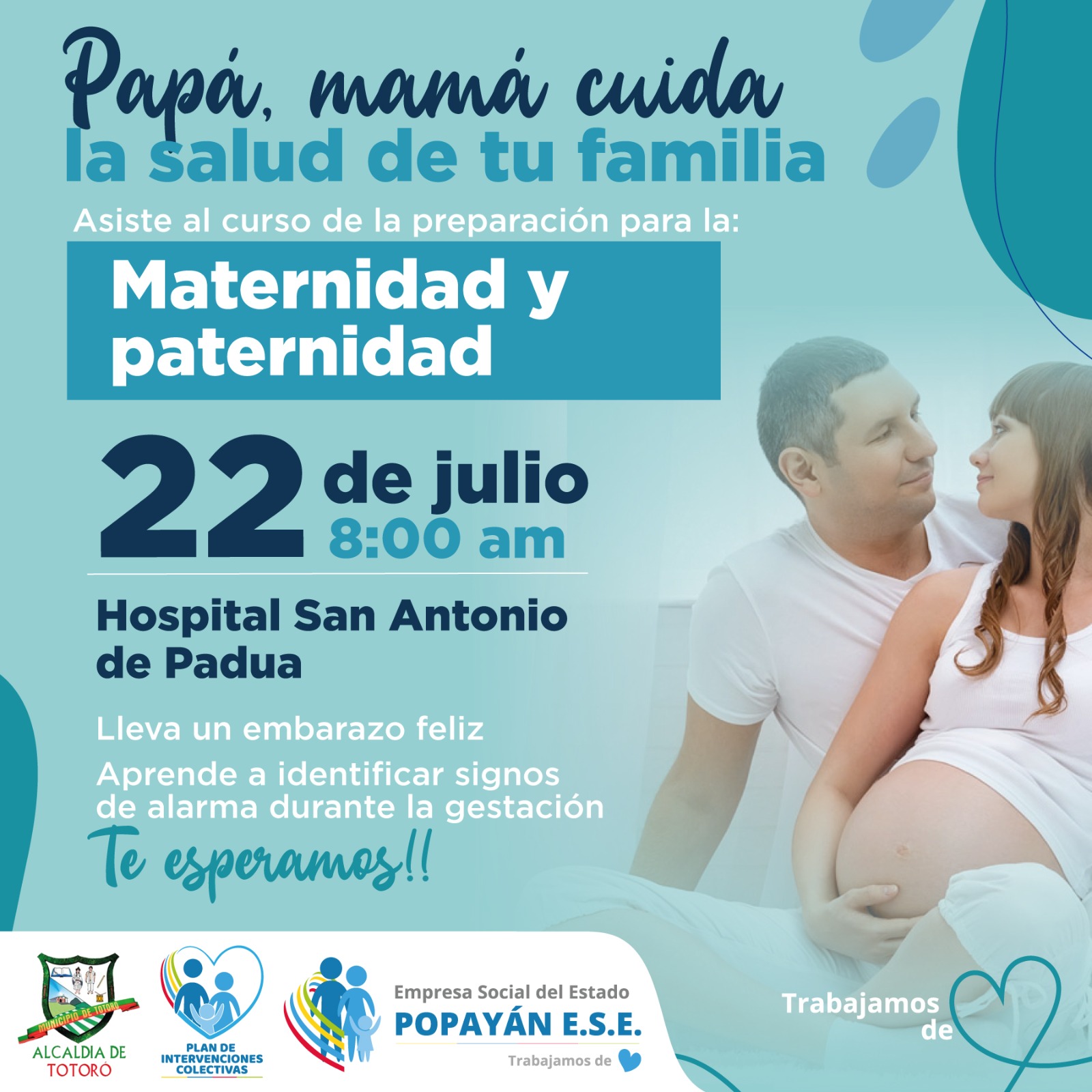 Papá, mamá cuida la salud de tú familia 